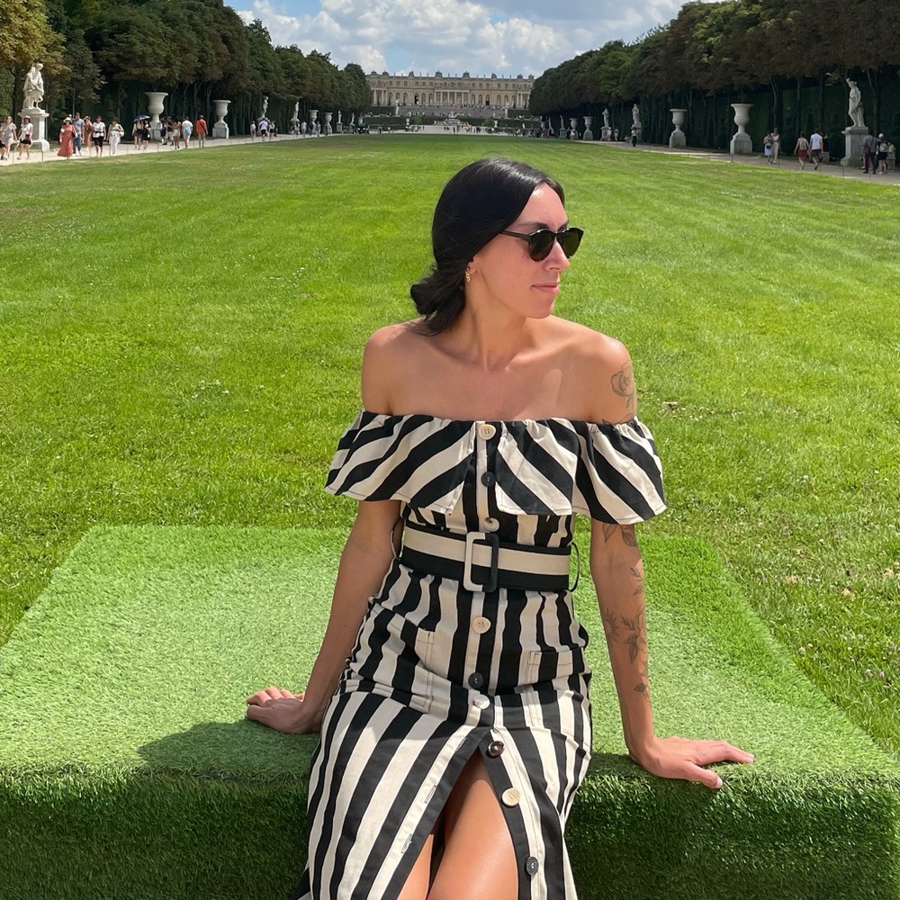 Off the shoulder Midi dress